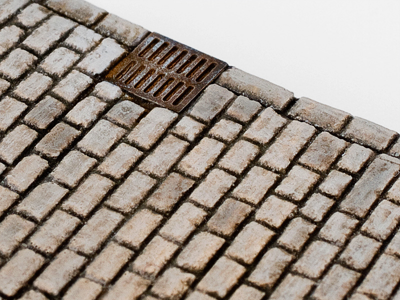 Dlažební kostky, oblouk 45°, R=125 mm