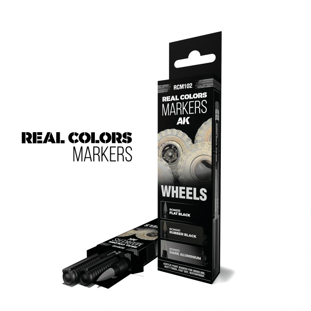 AK RC Marker set - kola, pneumatiky (3 ks)