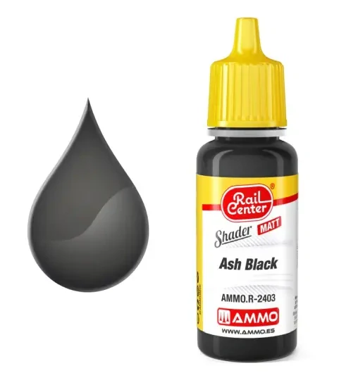 Shader / Stínování – Popelavě černá (Ash Black)