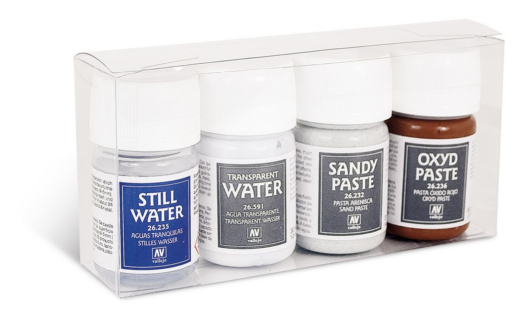 Vallejo - Set Textury 4x30 ml
