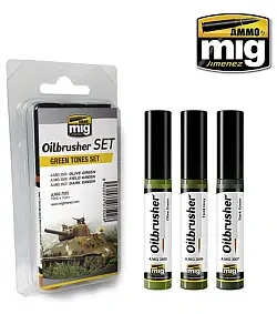 OILBRUSHER Sada zelených tónů