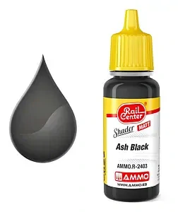 Shader / Stínování – Popelavě černá (Ash Black)