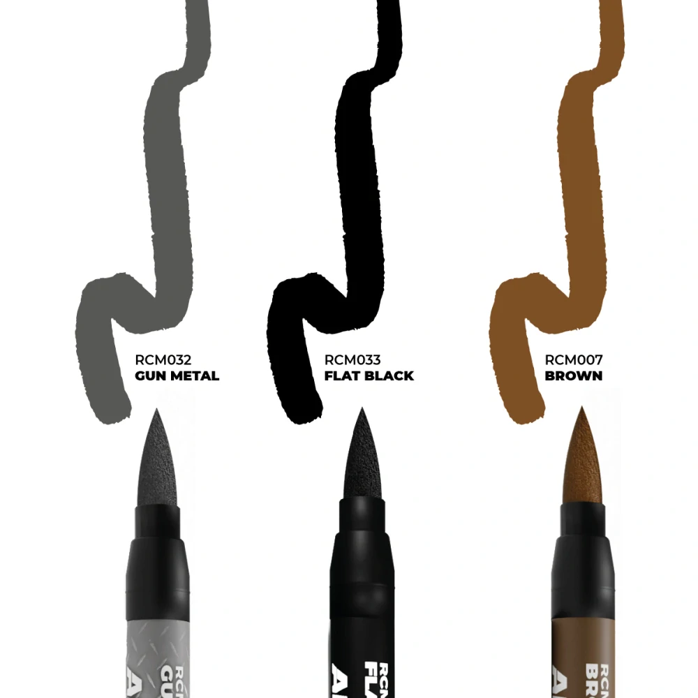 AK RC Marker set - Zbraně, kovy (3 ks)