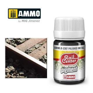 Leštěný kov - Pigment AMMO Rail Center