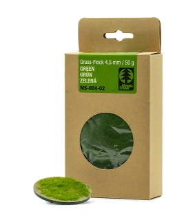 Statická tráva 4,5 mm, zelená, 50g