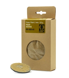 Statická tráva 2mm, béžová, 50g