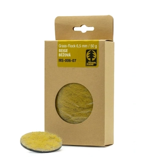 Statická tráva 6,5 mm, béžová, 50g