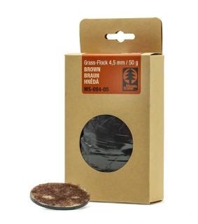 Statická tráva 4,5 mm, hnědá, 50g