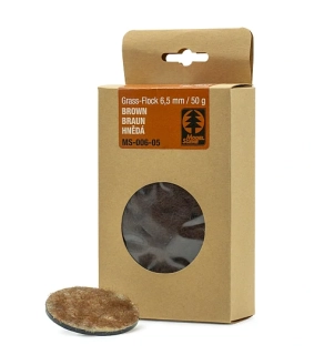 Statická tráva 6,5 mm, hnědá, 50g