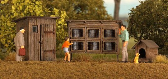 Stavby a doplňky – scéna s domky