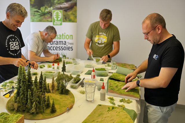 Workshop Model Scene – práce na dioramatu