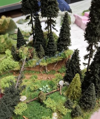 Ukázka dioramatu z workshopu Lesní zátiší